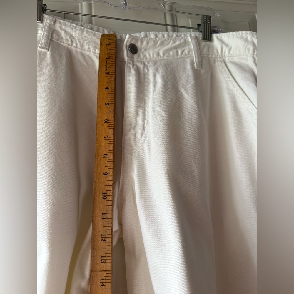 🎯60% OFF!Wild Fable White Mid Rise Cargo Baggy Jeans - Picture 7 of 9